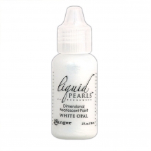 Liquid Pearls White Färg Lack till scrapbooking, pyssel och hobby