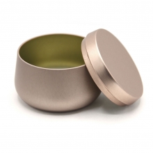 Rund Plåtburk Med Lock 1 st - Rosé - 236 ml