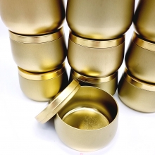 Ljusburk Med Lock 12 st - Guld - 236 ml - Metall