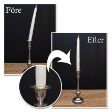 Ljusflänsar till ostadiga ljus Förgylld 5 st Tillbehör