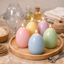 Ljusform H: 65 mm dia. 47 Ägg Ljusformar