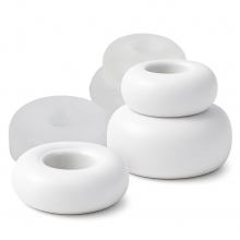 Silikonform donutformad ljushållare, 1 st, matt transparent, packshot.