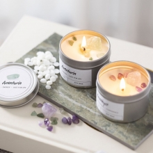 Dekoration ljustillverkning, kristaller, stenar till ljus