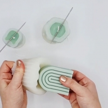 DIY Ljustillverkning, gjuta ljus, gjuta ljus i formar, julljus, silikonform ljus, ljusform jul