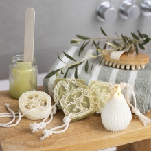 Naturlig Loofahsvamp - 2 st Luffa - För Tvål och Skrubb