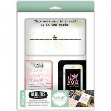 Love Notes Albums Made Easy Journaling Cards Kit 100/Pkg D-Ring Album 12 Tum