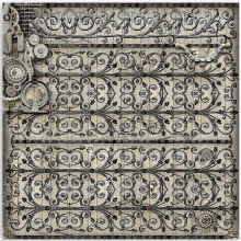 Fabric Magic Forest Stamperia - 4 st - 30x30 cm