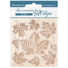 Chipboard Die Cuts Stamperia - Decorative Chips Leaves - Magic Forest