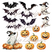 Paper Pack 6x6 Tum - Maja Design Scrapbooking Papper Halloween