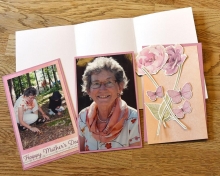 Tips! Mors Dag Kort med Foton - Personligt Scrapbookingkort