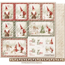Scrapbooking Papper Maja Design - Woodland Christmas - Julpapper