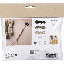 Mini DIY Kit Smycken - Makramé Armband 3 st
