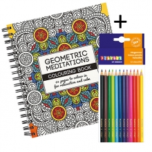 Målarbok och Färgpennor på Köpet - Geomatric