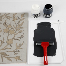 Målarbricka stl. 22,5x33 cm Vit Palett Målarfärg