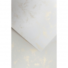 Mönstrade Papper A4 - Marmor Vit Metallisk Guld - 20 ark - 120 g