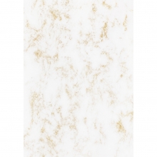Mönstrade Papper A4 - Marmor Vit Metallisk Guld - 20 ark - 120 g