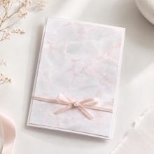 Mönstrade Papper A4 - Marble Rose - 50 ark - 100 g