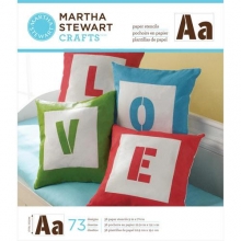 Schabloner 73 st Sans Serif Alphabet Martha Stewart Stencil