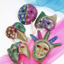 Masker av papier-maché Barn 5-12 år 60 st