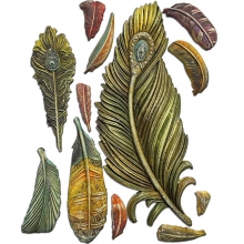 Silicon Mould A5 - Stamperia Masquerade - Feathers