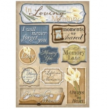 Stickers In Loving Memory Karen Foster Klistermärken