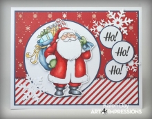 Art Impressions 8 st Clear Stamp Merriest Christmas Clearstamps Silkonstämpel