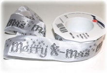 Band - Merry X-Mas White - 40mm
