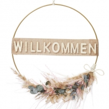 Metallring Vitlackerad Dia. 50 cm 1 st till scrapbooking, pyssel och hobby