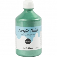 Akrylfärg Metallisk Pärlemo - 500 ml - Grön