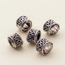 Metallpärlor Antiksilver - Spacers - Smyckestillverkning