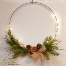 Metallring Silver Dia. 35 cm till scrapbooking, pyssel och hobby