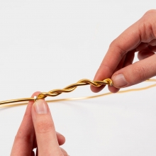 Aluminiumtråd Tjocklek 3 mm Guld 29 m Metallvajer