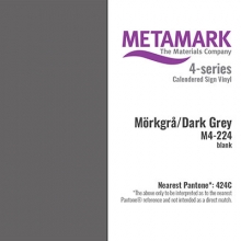 Vinyl Blank - Metamark - 30x100 cm - Mörkgrå