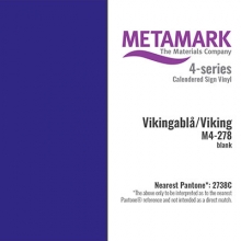 Vinyl Blank - Metamark - 30x100 cm - Vikingablå