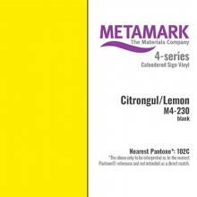 Vinyl Blank - Metamark - 30x100 cm - Citrongul