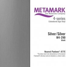Vinyl Blank - Metamark - 30x100 cm - Silver Folie