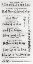 Clear Stamps My Favorite Things Good Time to Wine Clearstamps Silkonstämpel