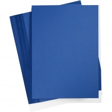 Färgad kartong A2 420 x 600 mm 180 g Midnattsblå 100 ark