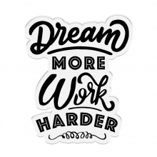 Clearstamps - Crafters Companion - Dream More