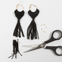 Mini DIY Kit Smycken - Makramé Boho Örhängen 3 par