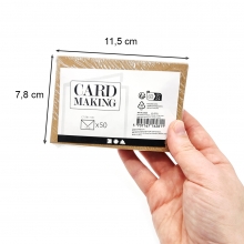 Kvist Kuvert Natur C7 50 st 78 x 115 mm Små