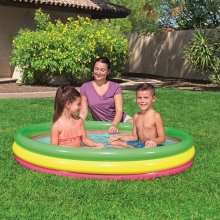 Barnpool Bestway Summertime Rainbow Pool 152x30 cm Badleksaker
