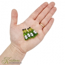 Öl Ölflaskor Miniatyr Beer Bottle Kitchen Kök Köksredskap