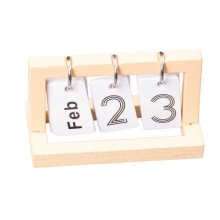 Miniatyr Bläddringskalender 4x2 cm