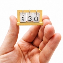 Miniatyr Bläddringskalender 4x2 cm