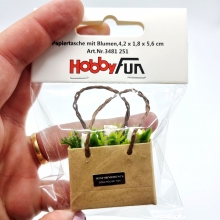 Miniatyr Blomsterkasse Med Rosor - 5,6 cm