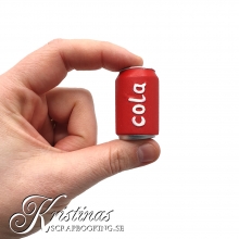 Miniatyr Läskburk Cola Röd 4 cm Mat Kök Husgeråd