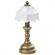 Miniatyr Bordslampa Med Vit Skärm - 4,3 cm