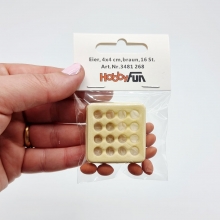 Miniatyr Ägg i Kartong - 4 x 4 cm