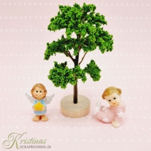 Miniatyr - Skyddsängel Polyresin - Blå - 4 cm